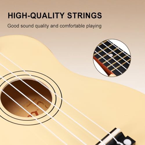 Natural Basswood Soprano Ukulele Set — photo 3