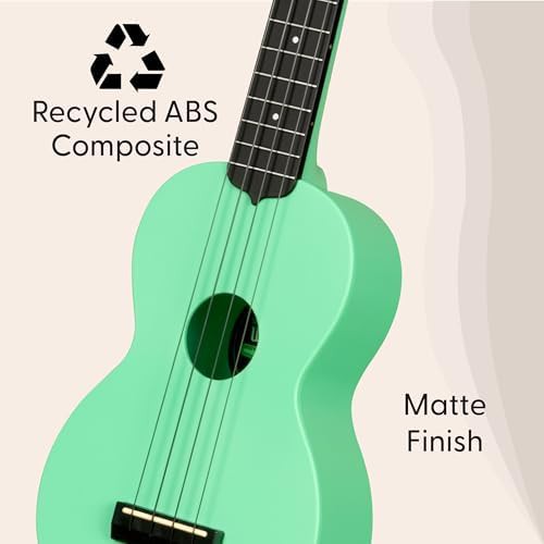 Sea foam green recycled waterman soprano ukulele — photo 3