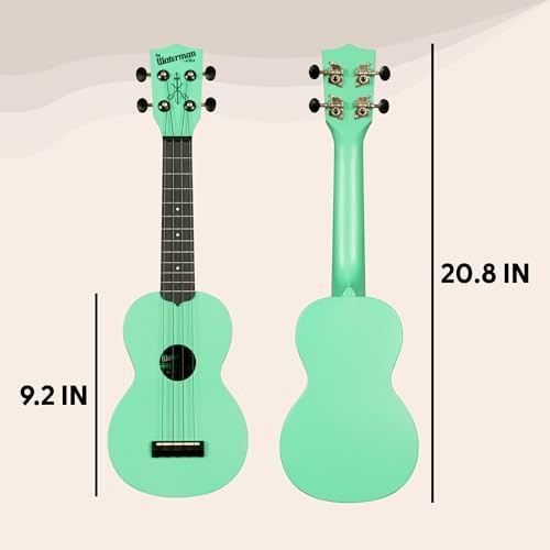 Sea foam green recycled waterman soprano ukulele — photo 4