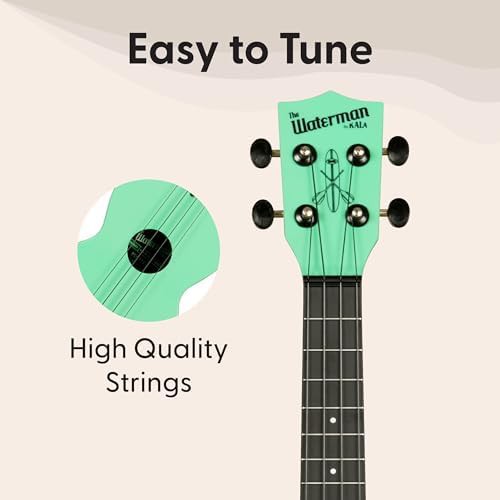Sea foam green recycled waterman soprano ukulele — photo 5