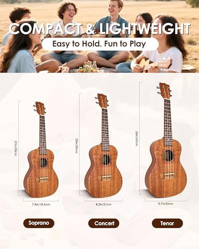 Brown Mahogany Soprano Beginner Ukulele — photo 3