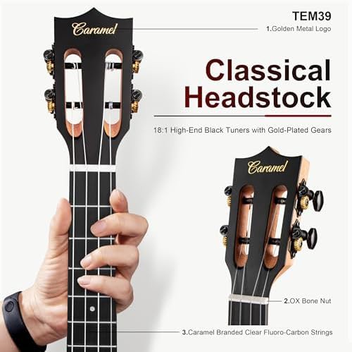 Solid Spruce and Rosewood Electric Tenor Ukulele — photo 3