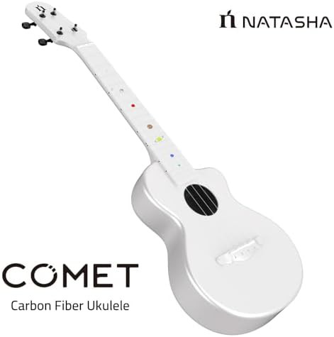 Radiant pearl asteroid carbon fiber concert ukulele — photo 3