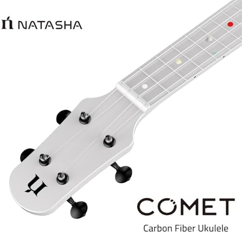 Radiant pearl asteroid carbon fiber concert ukulele — photo 5