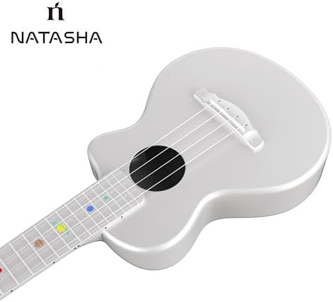Pearl white matte carbon fiber travel ukulele — photo 4