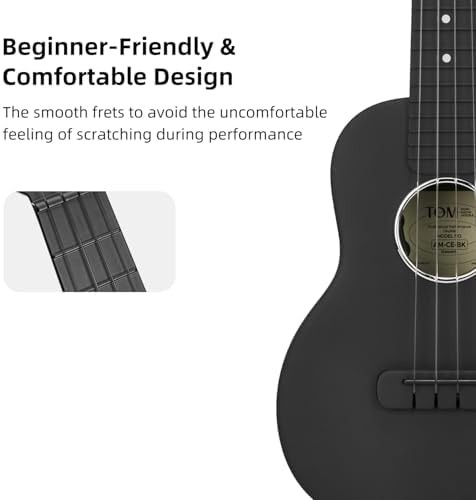 Electric carbon fiber concert ukulele with pickup — photo 5