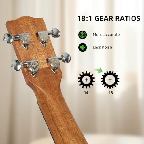 Solid mahogany 30 inch baritone ukulele — photo 5