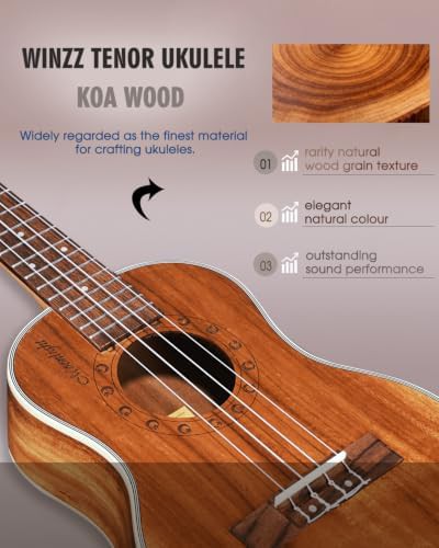 Tenor Ukulele Crafted from Koa Wood — photo 4